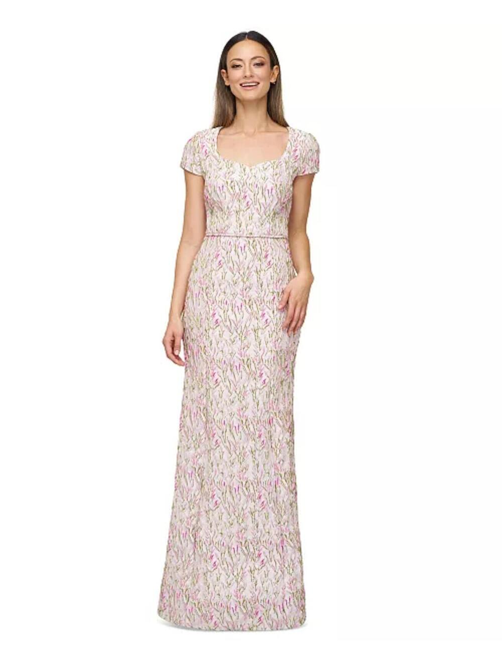 JS Collections Women's Embroidered Sweetheart Mermaid Gown